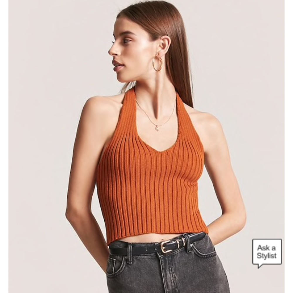 Black F21 Halter top